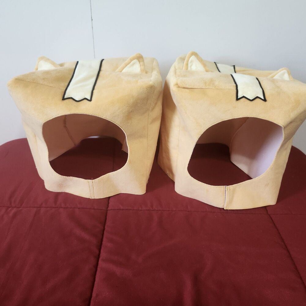 LankyBox Foxy Plush Mask Hat Set of 2 Costume Cosplay Kids One Size Used